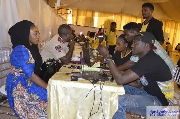 Photos: Star Actor Nkem Owoh, Osuofia, Solidstar & Harrysong Register MTN Subscribers At Data Centre